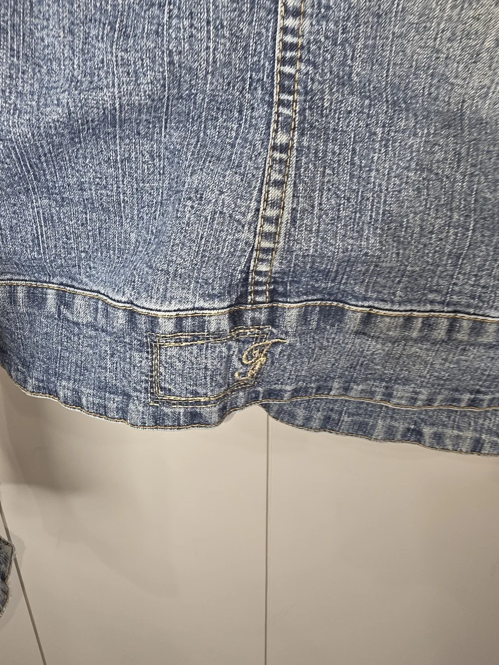 VTG FUBU Blue Denim Jacket with Subtle Washed Texture Size 2x Fits Like An XL